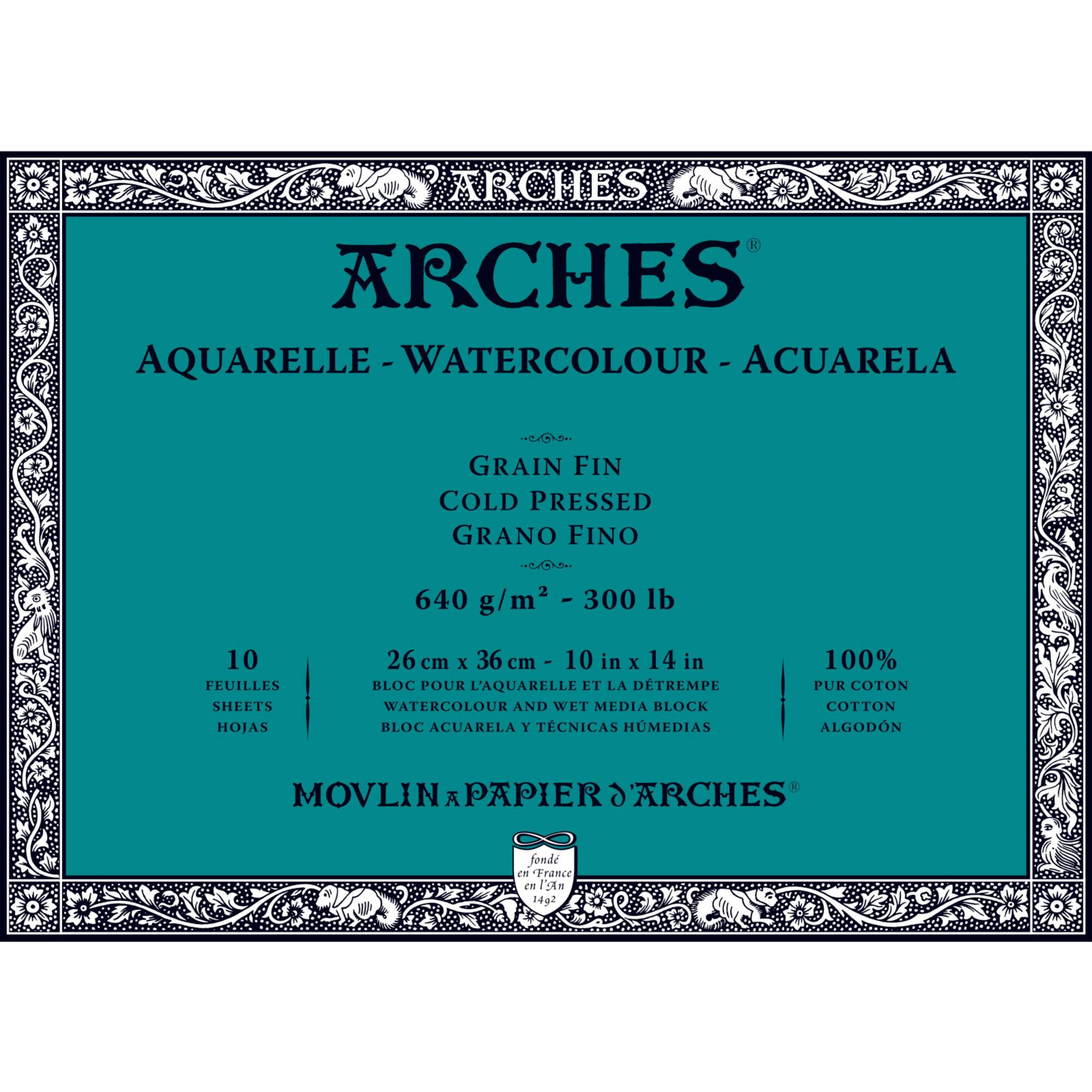 Arches® 300lb. Cold Pressed Watercolor Block